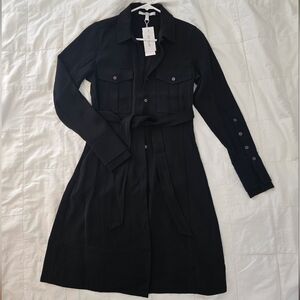 Derek Lam 10 Crosby Black Belted Shirtdress